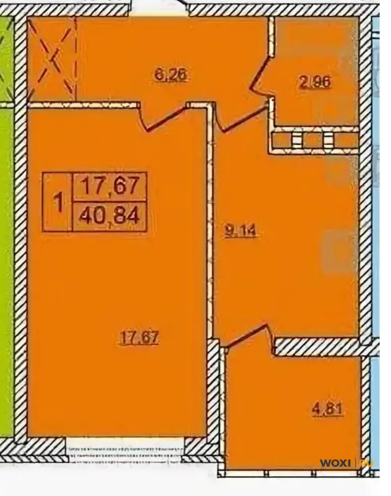 1-комн. квартира, 41 м², 3/16 эт.