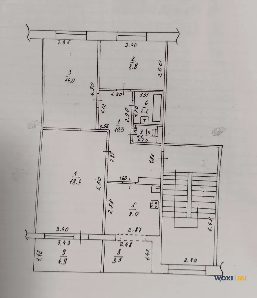 3-комн. квартира, 72 м², 4/5 эт.