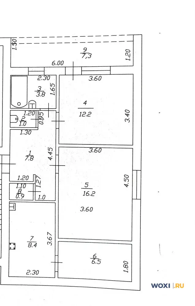 3-комн. квартира, 66 м², 3/3 эт.