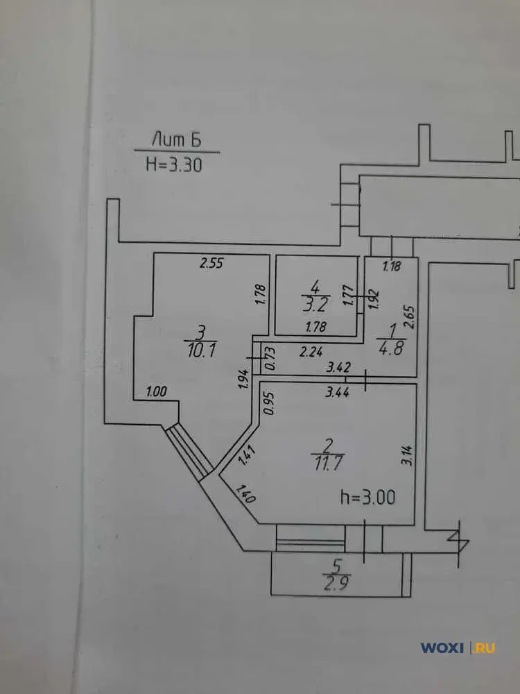 1-комн. квартира, 33 м², 4/4 эт.