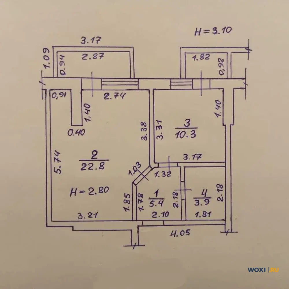 1-комн. квартира, 42 м², 6/6 эт.