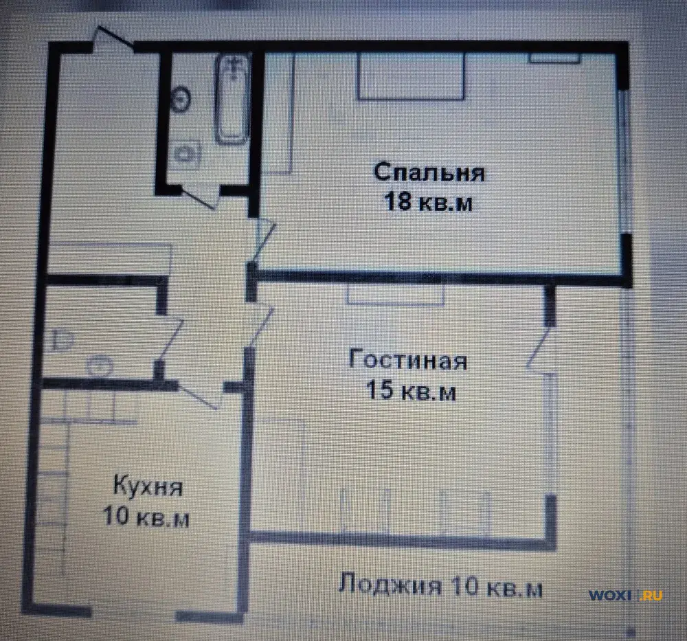 2-комн. квартира, 66 м², 2/17 эт.
