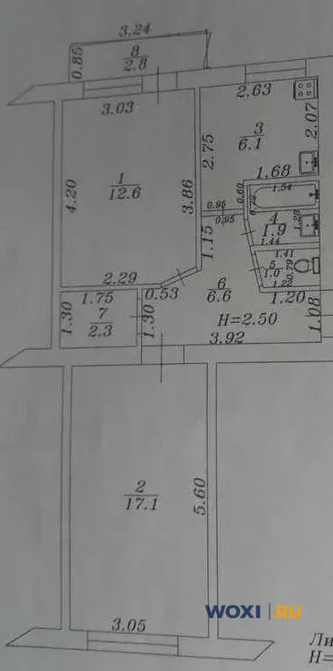 2-комн. квартира, 46 м², 5/5 эт.