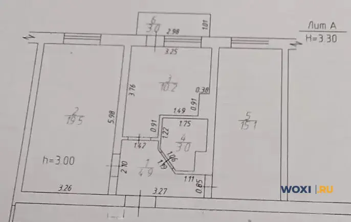 2-комн. квартира, 56 м², 1/4 эт.