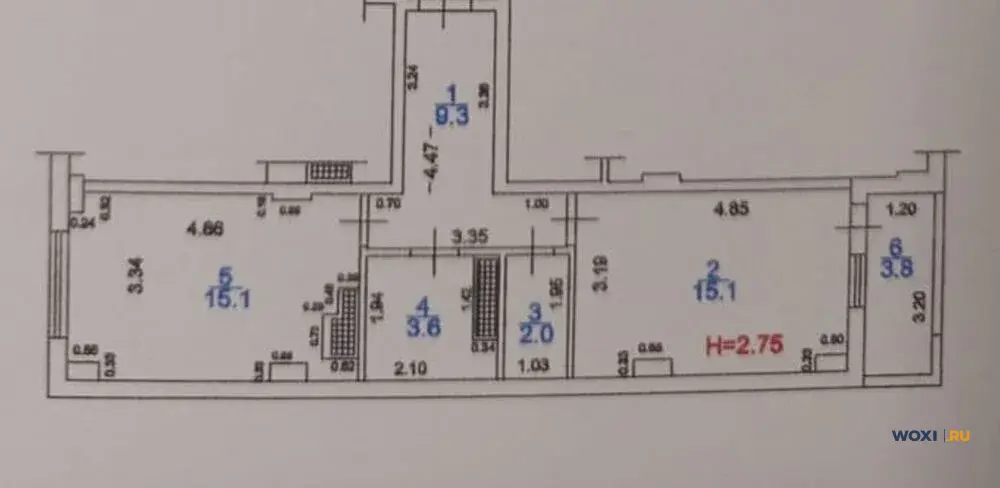 1-комн. квартира, 49 м², 6/10 эт.