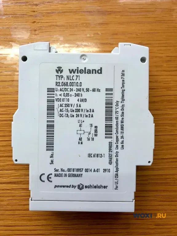 Реле времени Wieland NLC 71