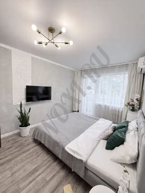 Квартира 33 м², 1 комната, 2 кровати