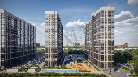 3 комн., 63,7 м², 21 этаж из 24