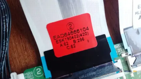 Запчасти от телевизора LG 43UM7300PLB