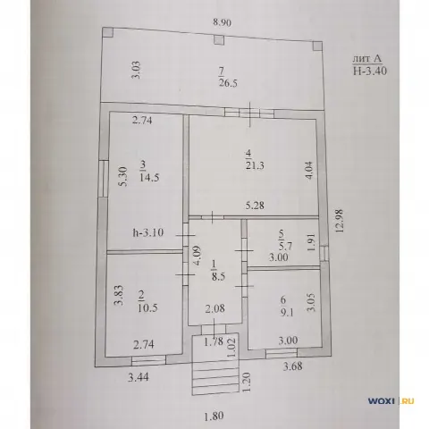 Дом 100 м² на участке 5 сот.