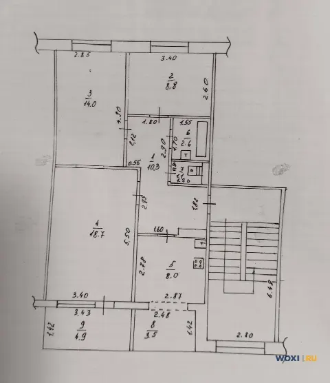 3-комн. квартира, 72 м², 4/5 эт.