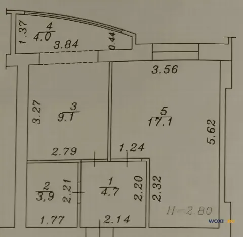 1-комн. квартира, 40 м², 5/7 эт.