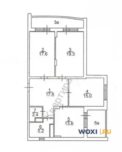 3-комн. квартира, 105 м², 2/16 эт.