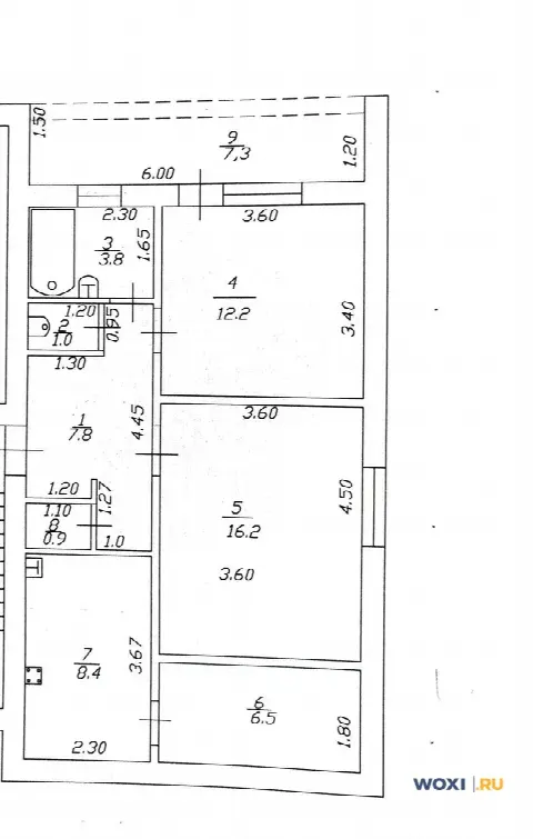 3-комн. квартира, 66 м², 3/3 эт.