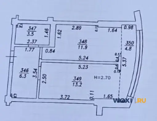 2-комн. квартира, 50 м², 2/9 эт.
