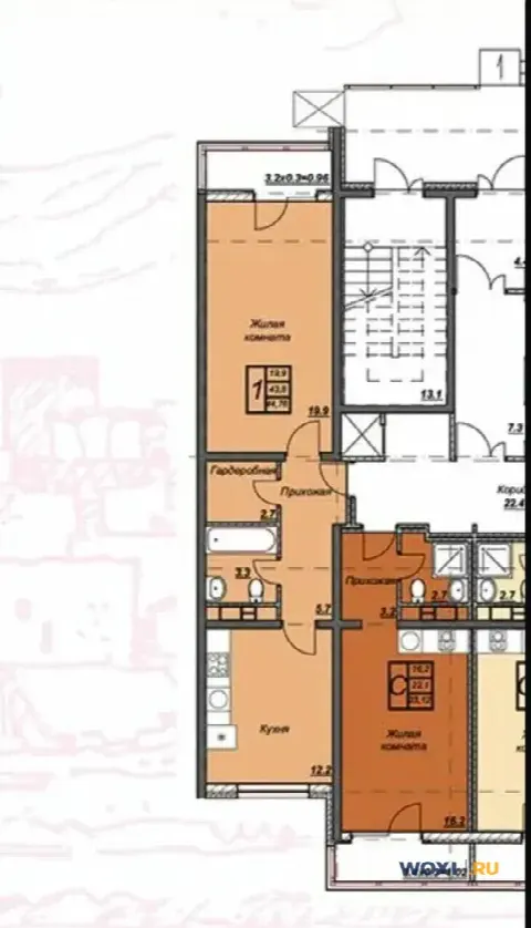 1-комн. квартира, 48 м², 11/14 эт.
