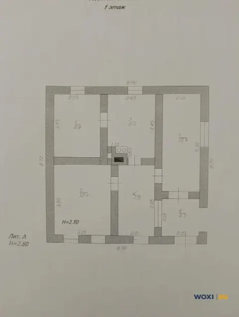 Дом 53 м² на участке 5 сот.