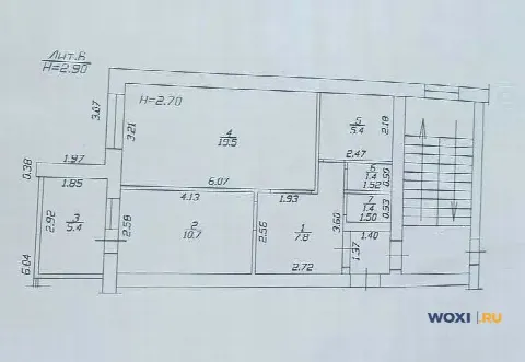 1-комн. квартира, 53 м², 3/5 эт.