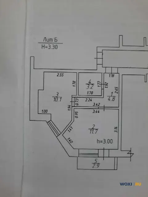 1-комн. квартира, 33 м², 4/4 эт.