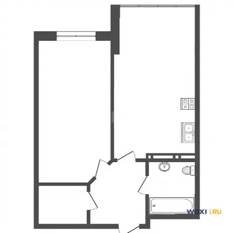 1-комн. квартира, 47 м², 8/14 эт.