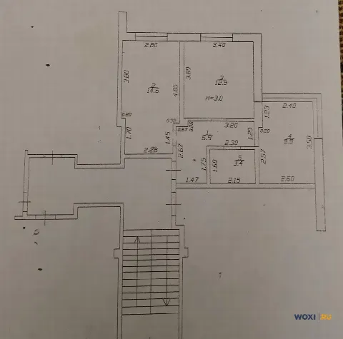 2-комн. квартира, 50 м², 1/6 эт.