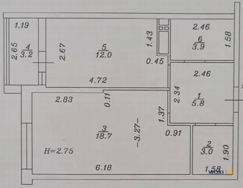 1-комн. квартира, 43 м², 4/16 эт.