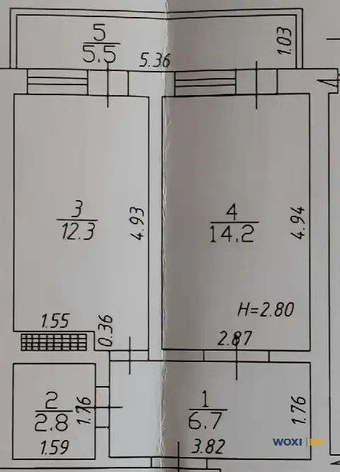 1-комн. квартира, 42 м², 6/7 эт.