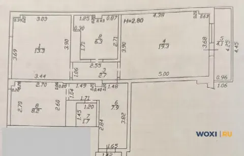 2-комн. квартира, 64 м², 7/10 эт.