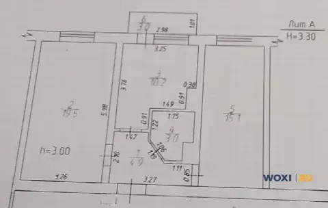 2-комн. квартира, 56 м², 1/4 эт.