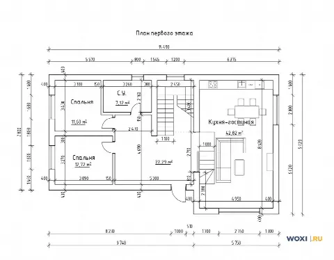 Дом 260 м² на участке 5 сот.