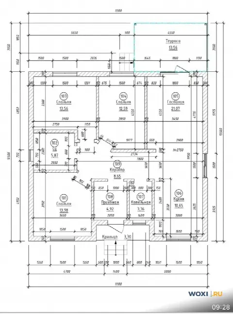 Дом 121 м² на участке 6 сот.