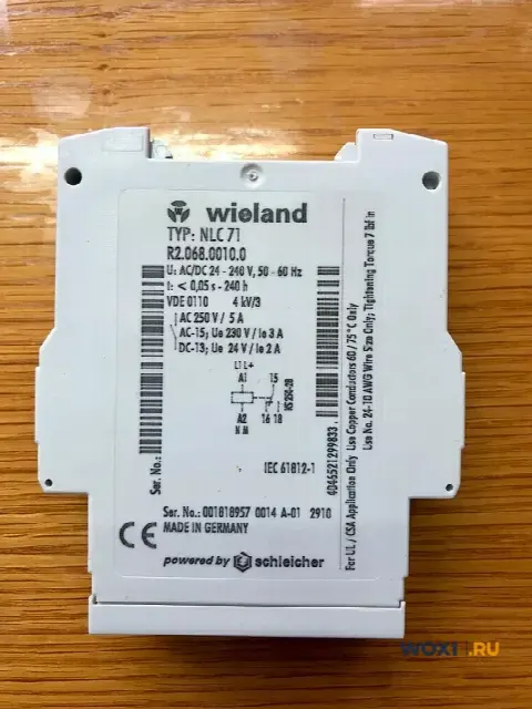 Реле времени Wieland NLC 71
