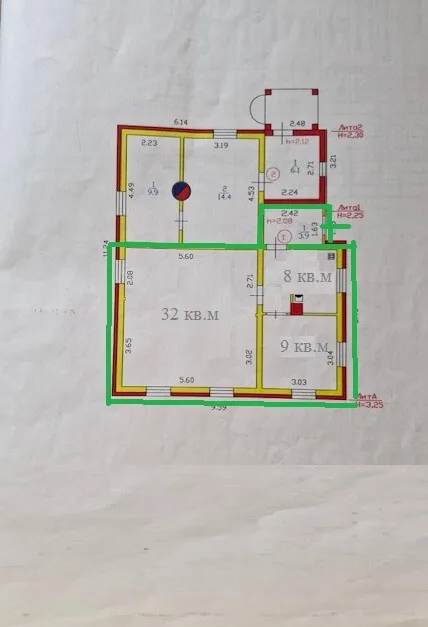 Часть дома 49 м² на участке 9,4 сот.