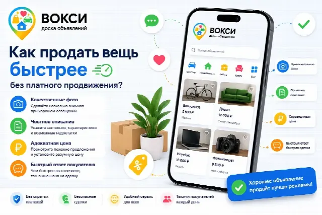 Как продать вещь быстрее без платного продвижения?
